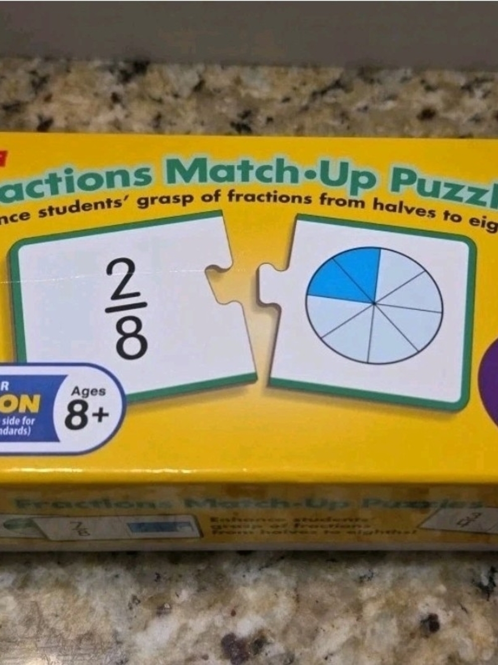 Lakeshore Learning Fractions Match-Up Puzzles Mathematic Homeschool Education